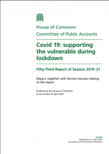 Covid 19: supporting the vulnerable during lockdown: Fifty-Third Report of Session 2019–21: Report, together with formal minutes relating to the report